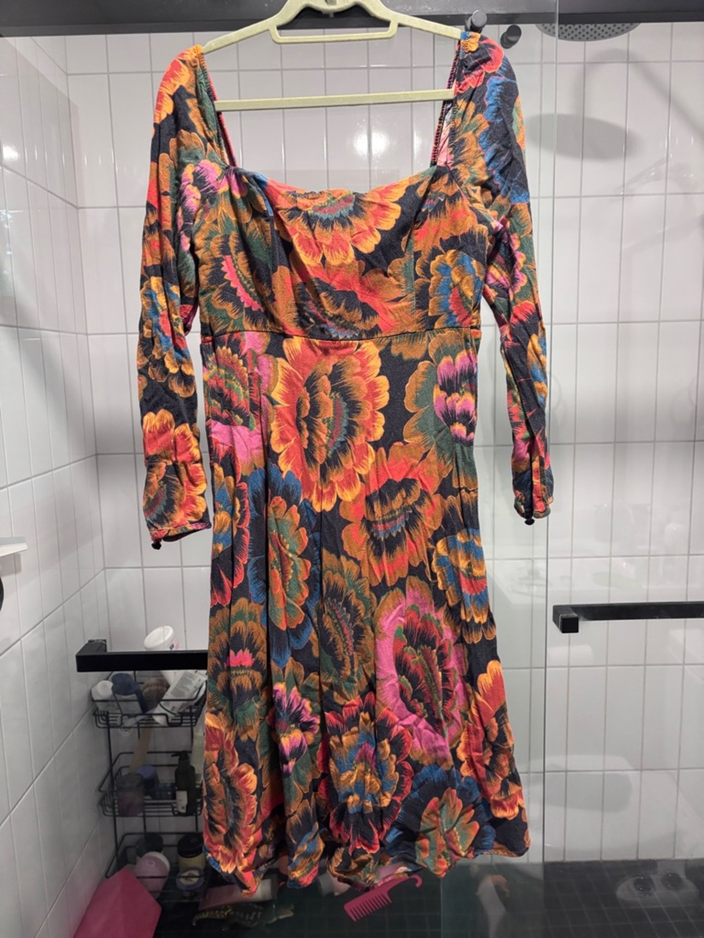 Farm Rio floral midi dress